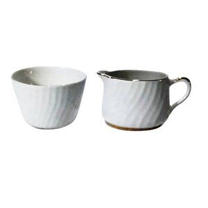 Vtge Barratt's Staffordshire Golden Anniversary 22kt Gold Creamer & Sugar‎ Bowl